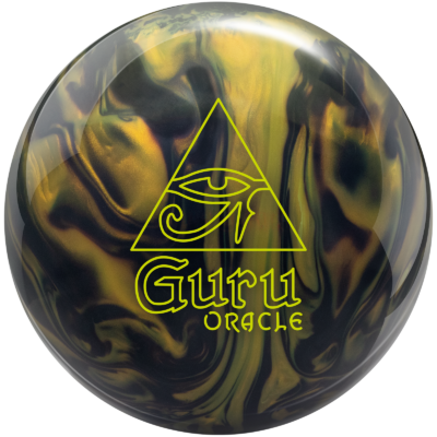 Radical Guru Oracle Pearl bowling ball, black and gold
