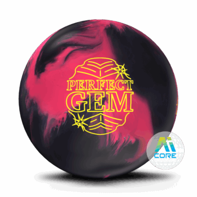 Roto Grip Perfect Gem bowling ball in pink, rose and onyx